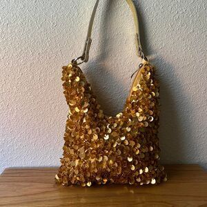 Gold y2k sequin purse